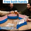 4Pcs Curved Playing Cards Holder Plastic Non Slip Hand Free Poker Base Stand Party Cards Games Accessories for Children Adult