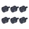 Knurled Motorcycle Seat Bolt Set 6 Mm Metal Mounting Screw for Seat Replacement, Adjustment, and Garage Service