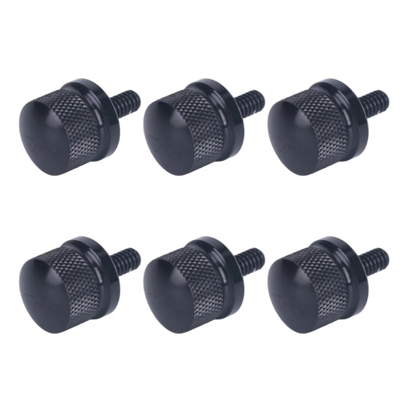 Knurled Motorcycle Seat Bolt Set 6 Mm Metal Mounting Screw for Seat Replacement, Adjustment, and Garage Service