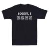 Sorry Idgaf Funny Hidden Message Guitar Chords Retro Unisexs Short Sleeve Tshirt