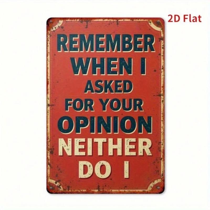 Retro Metal Tin Sign Vintage Wall Art for Home Bar Garage Decor