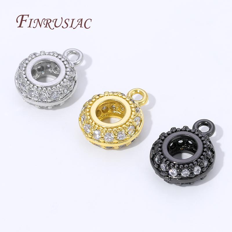 18K Gold Plated Brass with Zircon Bails,Jewelry Bail,Necklace Pendant Holder,Bails For Pendants,Supplies For Jewelry Accessories