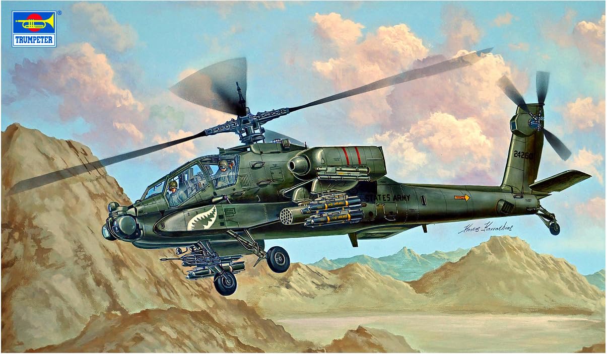 

Trumpeter Apache Plastic Model Kit 05838 1/48 AH-64A (Helicopter)
