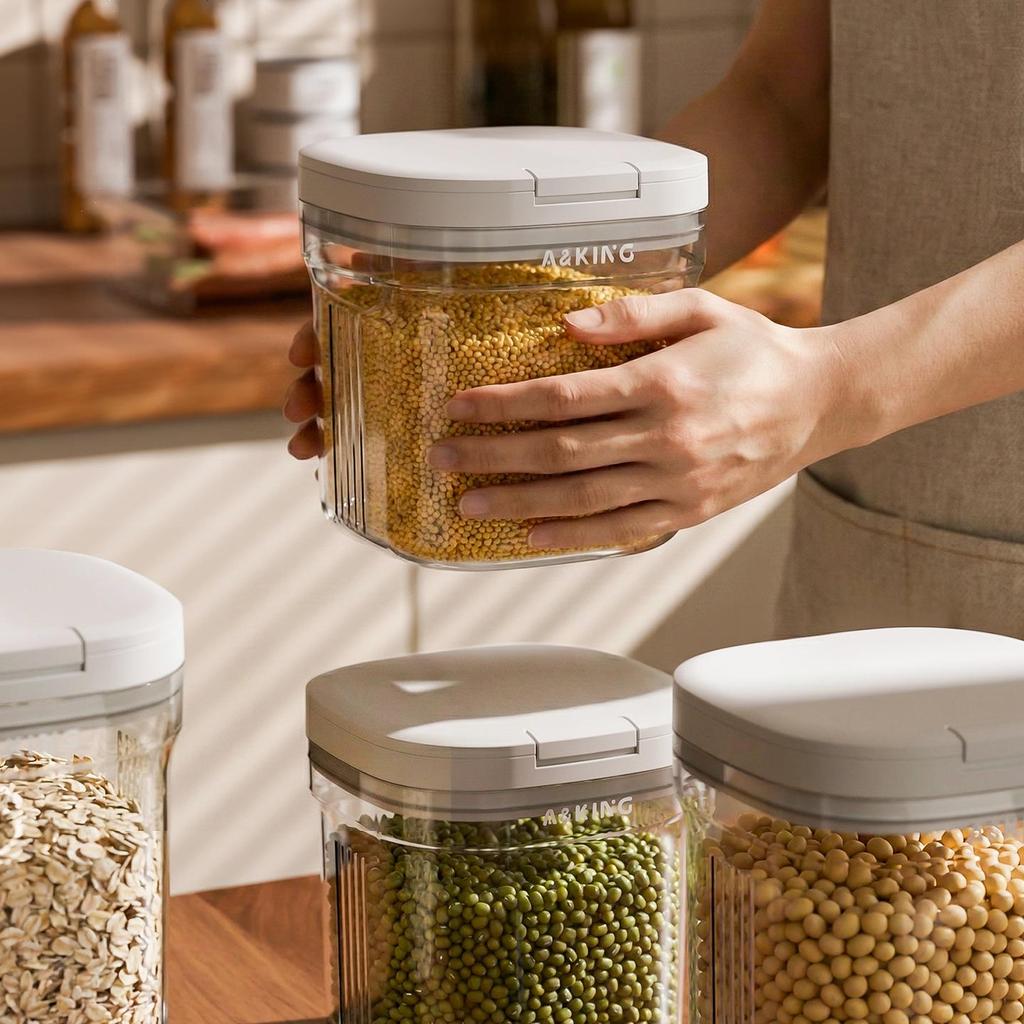 Moisture-Proof Insect-Proof Food-Grade Storage Jar for Grains, Cereals, and Sugar