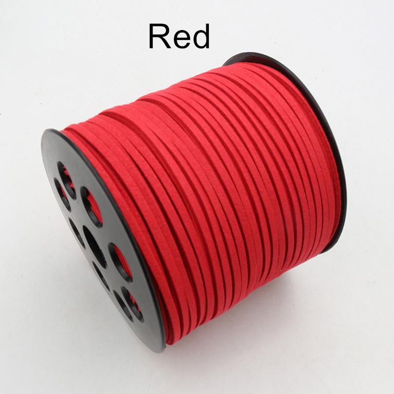 10m/lot 2.5mm Flat Faux Suede Braided Cord Korean Velvet Leather Thread String Rope For DIY Necklace Jewelry Making Supplies