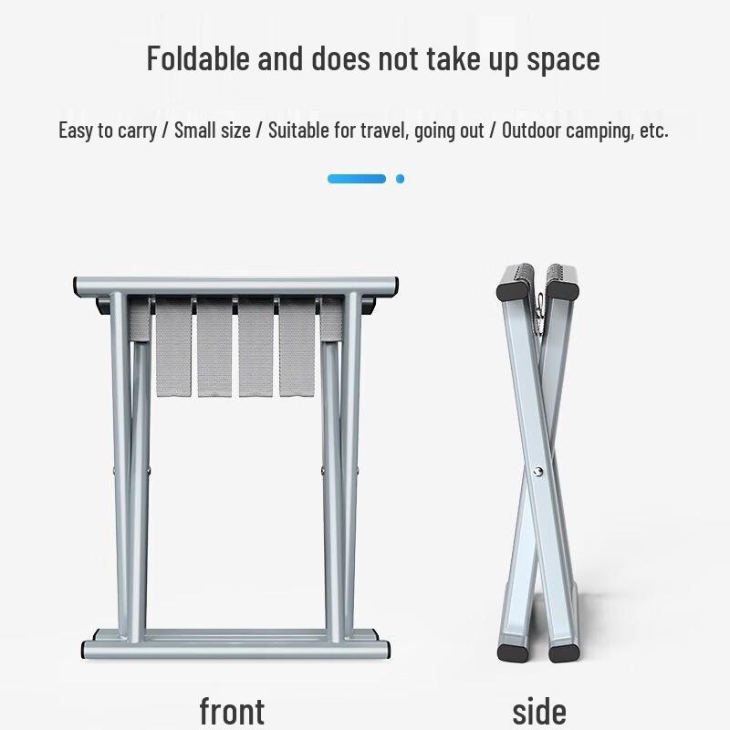 Lieve Portable Folding Outdoor Stool with Backrest