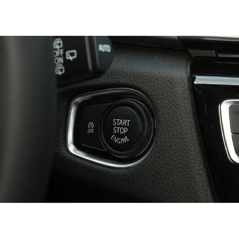 15-19 One-Click Startup Button Matte Silver For BMW 2 Series Touring Cover Trim