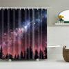 Colorful Trees Flower Palm Sunflower Bathroom Curtain Waterproof Polyester Shower Curtain Bath Curtain For Bathroom With Hooks