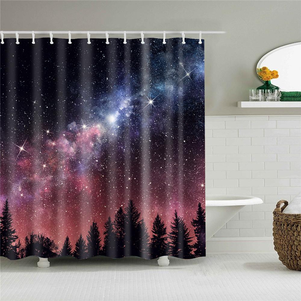 Colorful Trees Flower Palm Sunflower Bathroom Curtain Waterproof Polyester Shower Curtain Bath Curtain For Bathroom With Hooks