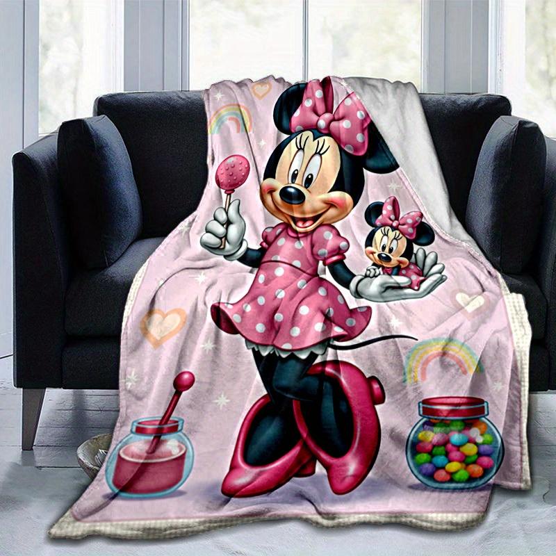 1pc, Minnie Mouse Inspired, Cute and Cozy Blanket for All Seasons, Soft Flannel Throw Blanket, Versatile & Cozy for Bedroom, Living Room, Travel, Camp