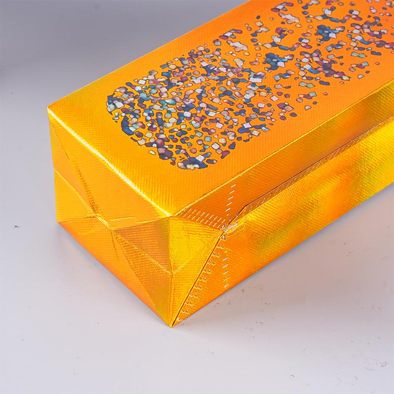 Vinpåse Non-Woven Tyg Tote Flaska Vinbärväska Vadderad Vinkylare Gåva Till Vinälskare Eller Bröllop