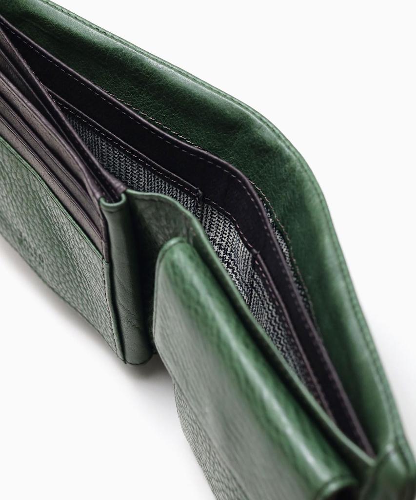 Takeo Kikuchi Sophia Accessories Bifold Wallet with Inner Bella, Green, No. 761603