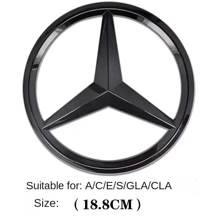 

Car Sticker New 2025 For Mercedes Benz 1Pcs ABS Car Front Grille Badge Decal Cover Emblem for Mercedes Benz W204 W205 W210 W211
