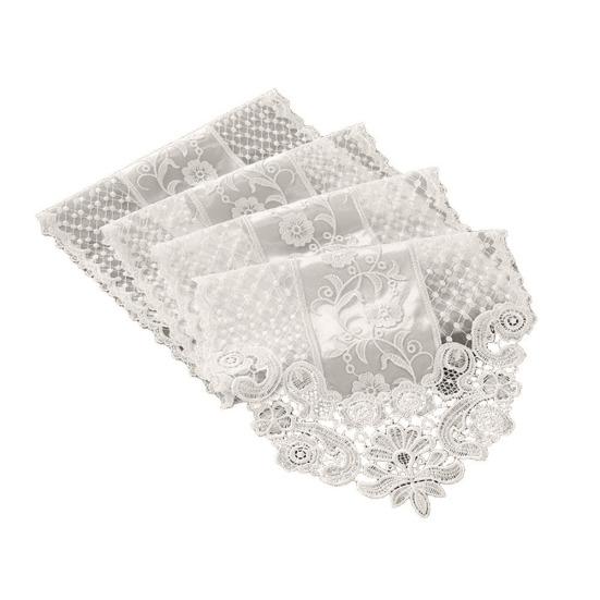 Romantický květinový krajkový ubrus Ubrus na TV skříňku Dekor domácí kuchyně