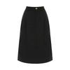 T View Back Pocket Elastic Midi Linen Skirt_V6A-Csk008