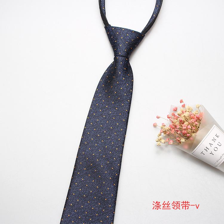 Hot-Selling Formal 8Cm Business Tie, Men'S Zipper Lazy Tie, Small Flower Cashew Nut Ideas, A Variety Of Colors