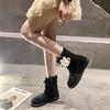 Breathable and wear-resistant lightweight lace long and short boots for women's 2025 summer and autumn new Korean version breathable hollow all-match