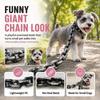 Plastic Simulated Giant Chain Pet Leash Creative Dog Traction Rope  Halloween Props