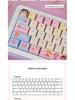 Sweetheart Bubble Cute Girl Keycaps, PBT Dye-Sublimation, MOA Profile, Compatible with Keychron, Razer, Logitech
