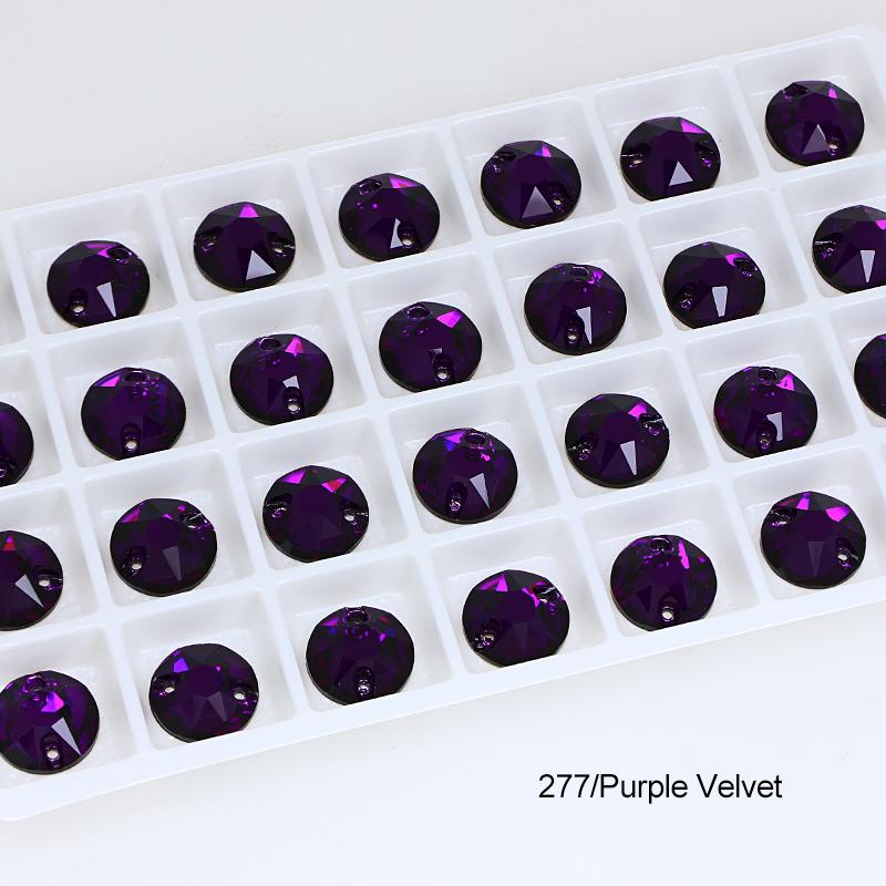 Dongzhou Round Flatback Glass Rhinestone Sew on Crystal Loose Crystal Beads Garment Sewable Rhinestone Diy Accessories