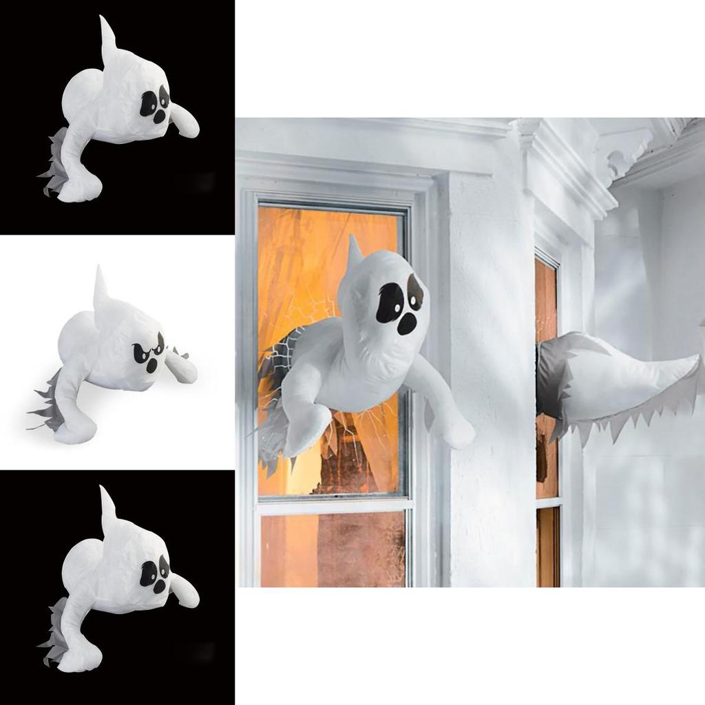 Gruselige Halloween-Atmosphäre Dekorationen Plüschtiere mit Saugnapf-Design