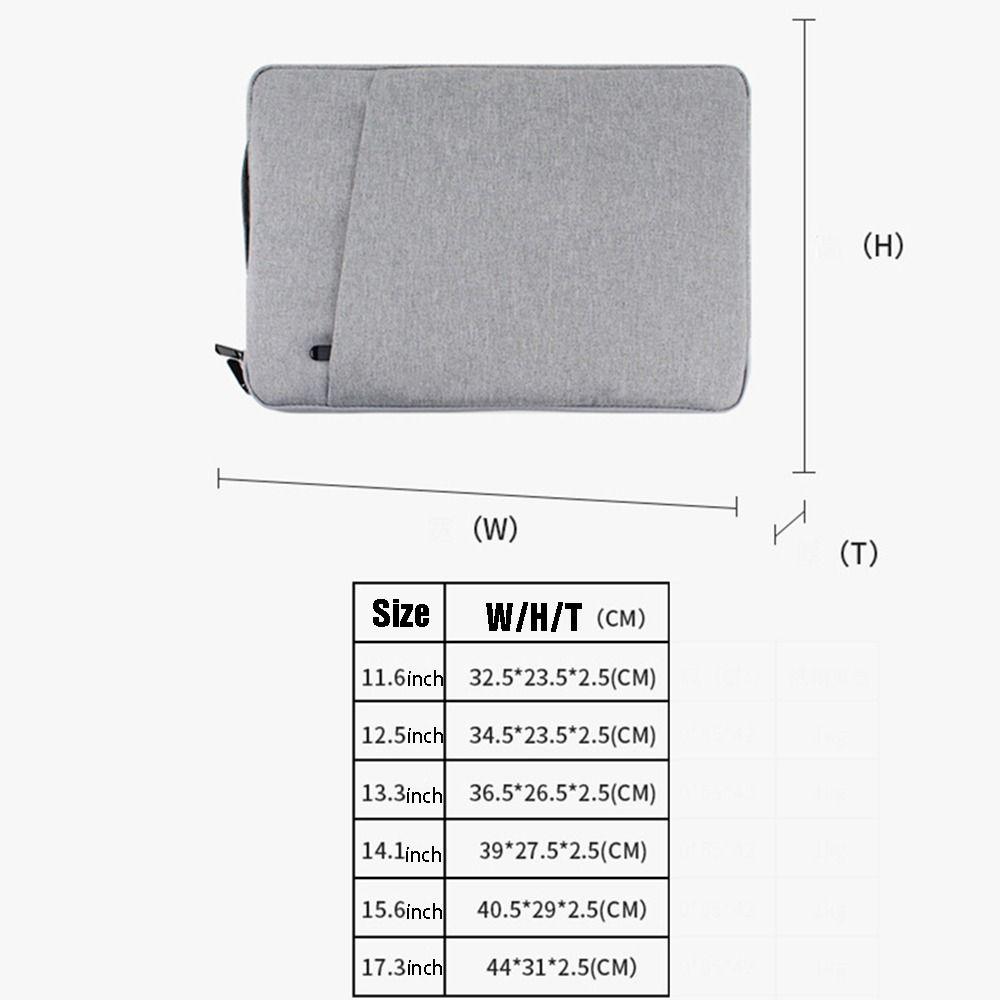 Shockproof Protective Computer Cover Waterproof Laptop Handbag Zipper Briefcase Bag  Travel