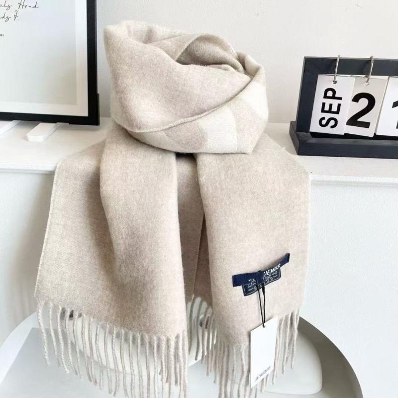 Cashmere Scarf Letter Scarf Autumn And Winter Nordic Style Woven Gift Tassel Five Color Scarf Shawl