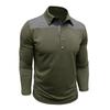 Men's Casual Vintage Lightweight Long Sleeve Polo Shirt Plus Size Long Sleeve Turn Down Collar Shirt for Everyday Wear