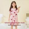 Ding Guagua Girls' Princess Style Cotton Nightdress