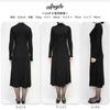 AIKA Knit Midi High Fit Midi Long Ribbed High Solid One Size Brown Dress, A-Line, Flared, Length, Neck, & Flare, A-Line, Flared, Length, Length, Knit,