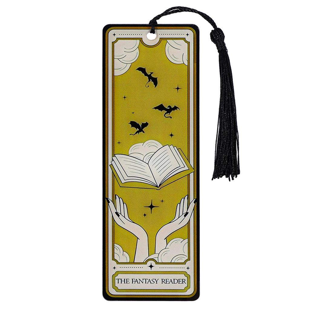 Gothic Style Skeleton Reading Card Bookmark Creative Halloween Theme Witch Acrylic Bookmark