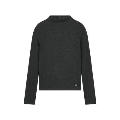 ELLE KIDS Mädchen Langarm-Basisshirt mit halbem Stehkragen