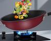 German Crystal Diamond Non-Stick Wok: Oil-Free, Smoke-Free, Induction & Gas Compatible Iron Cookware
