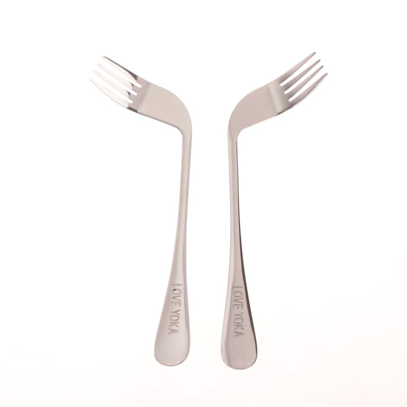 Utensil Curved Spoon Fork Self Feeding Reduce Wrist Pressure Reducer Wrist Pressure Utensil Angled For Elderly Patients