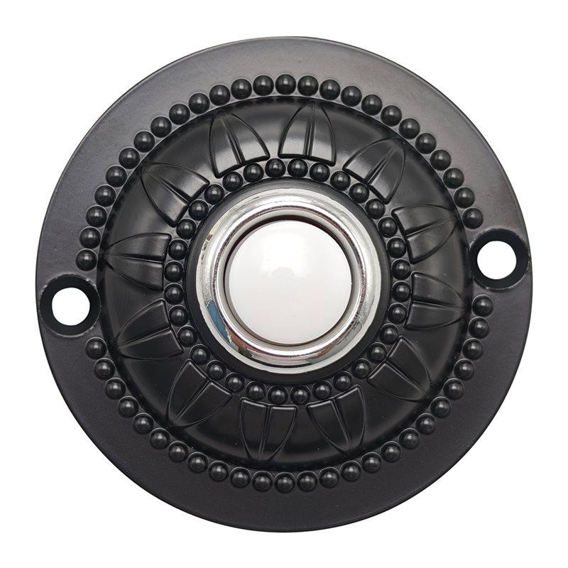 ABMH-Garage Door Opener Switch, Wired Lighted Up LED Metal Doorbell Push Button, Black For Home Universal чёрный