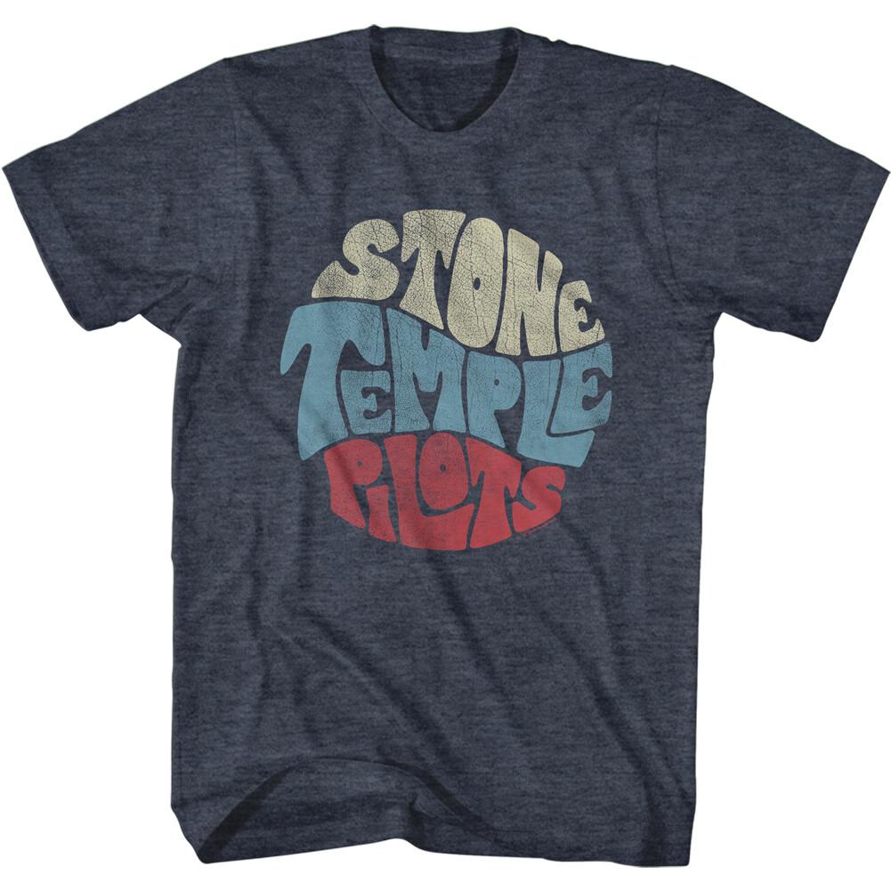 Stone Temple Pilots Circle Name Badge Men T Shirt Rock Music Merch S