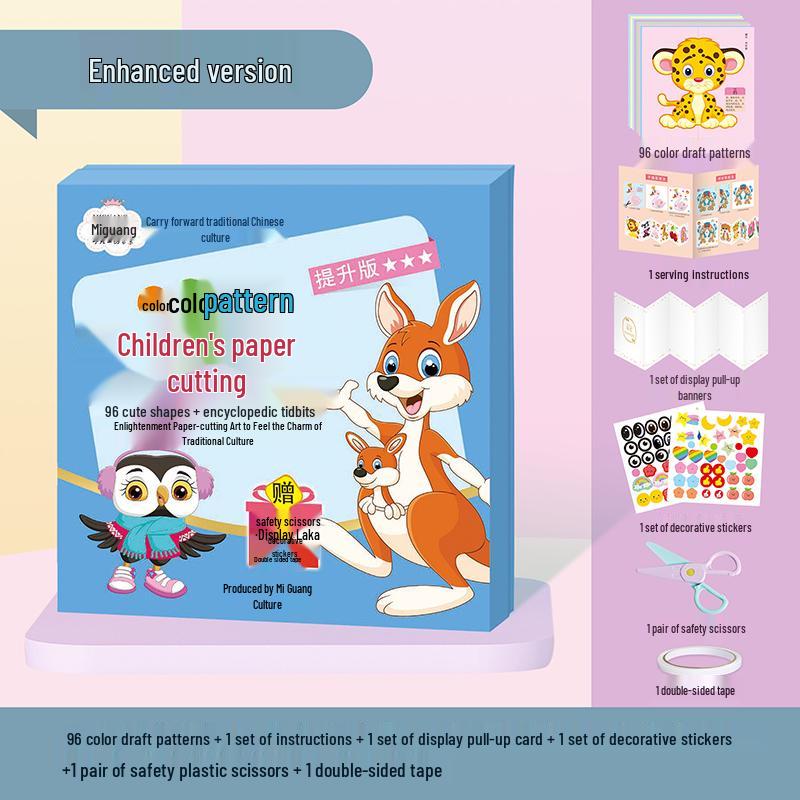 Handgefertigtes Bastelset für Kinder: Tier-Origami für Konzentration und Spaß
