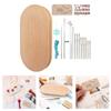 Elliptical Wooden Darning Tool Wood Mending Darning Tool Set With Large Eye Knitting Needle for Mending Socks Sweaters