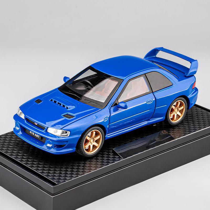 1/32 Skala Subaru Impreza WRX STI Rally Superbil Støpt Modell Legert Metallbil Barnas Leketøybil Miniatyr Mini GT Feriegaver