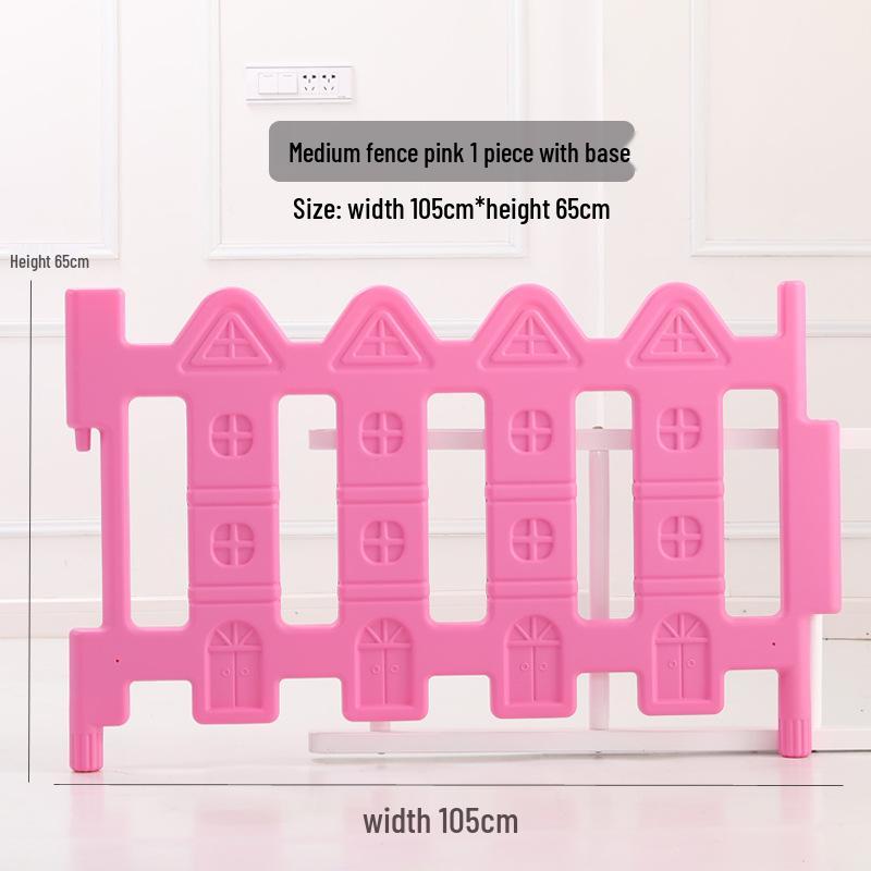 Multi-Angle Plastic Playpen: Infant Safety Barrier for Kindergarten.
