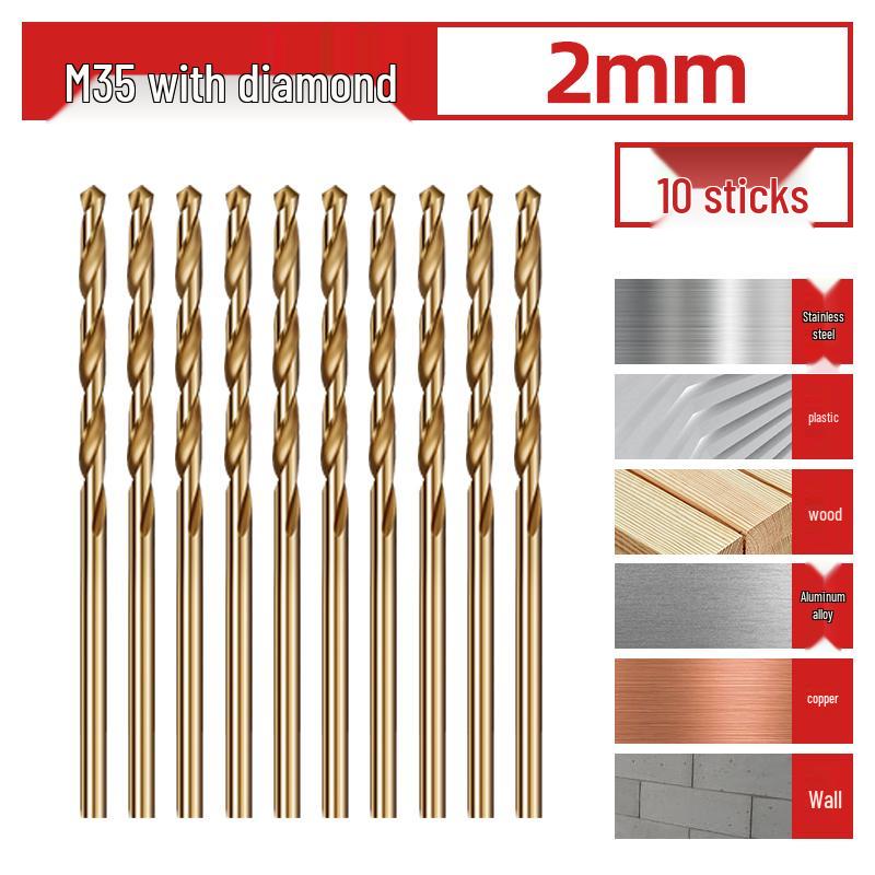 Cobalt-Coated High Hardness 304 Stainless Steel Twist Drill Bit