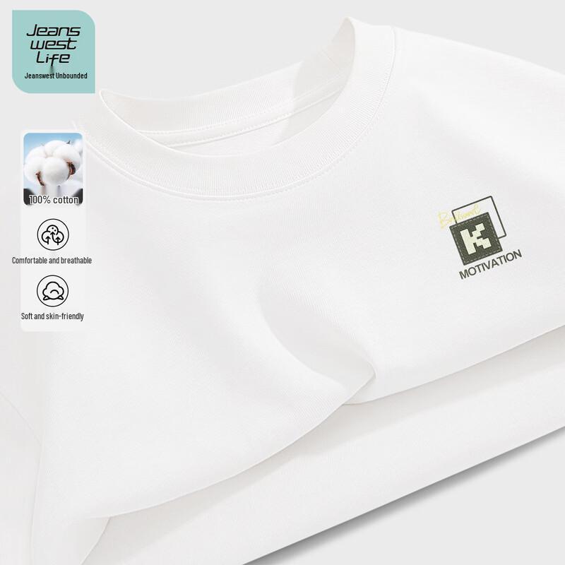 JEANSWEST LIFE Men s Short Sleeve Cotton T-Shirt M