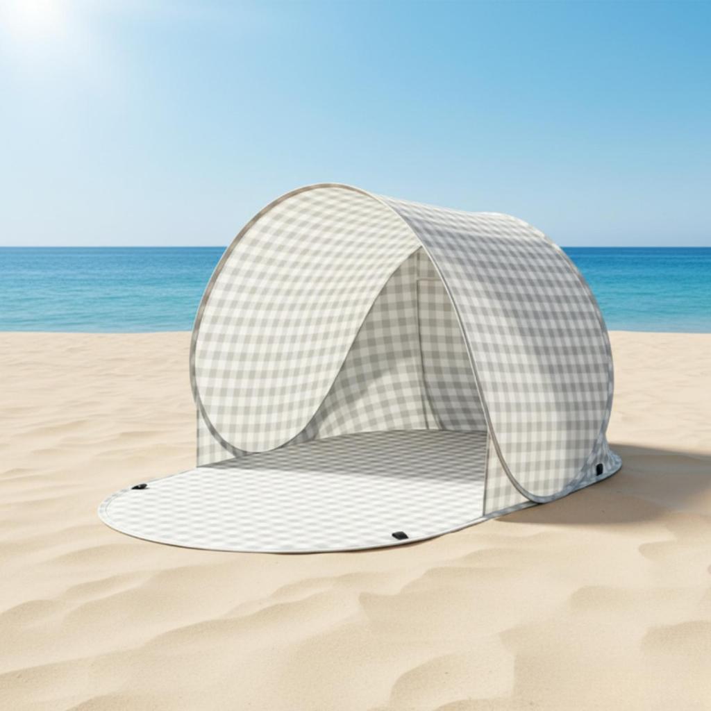 Portable Sunshade Tent with Floor Panel Compact Instant Spring up