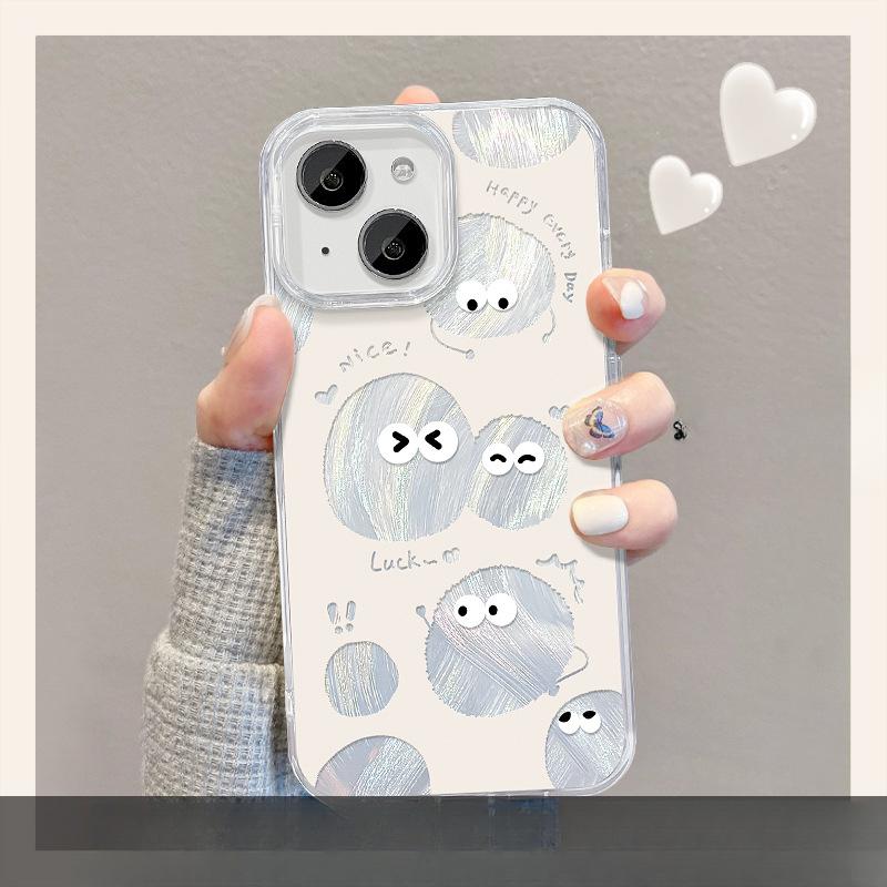 Applicable To Huawei Nova9 Mobile Phone Case Mate40 Funny Coal Ball Invisible Bracket Pura70 Feather Yarn IMD Glory 80