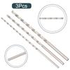 3pcs 30cm Extra-Long Wood Drill Set Spiral Drills Set Diameter 6, 8, 10 X 300mm