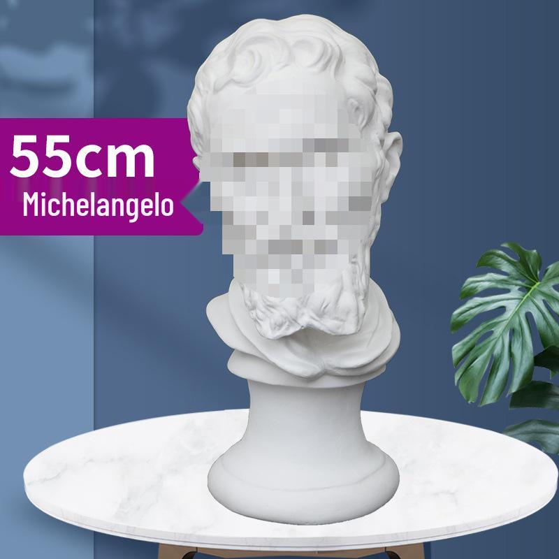 Plaster Cast Geometric Sculpture Set for Art and Photography