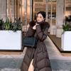 Fashionable Women's Mid-length Down Jacket - New Winter Collection High-end Cinched Waist Over-the-knee Coat