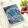Pearl DIY Shell Bed Art Kits 15.7x19.6inch Gem Art Pearl Painting Kits Without Frame for Adults Gift Idea Home Wall Decor