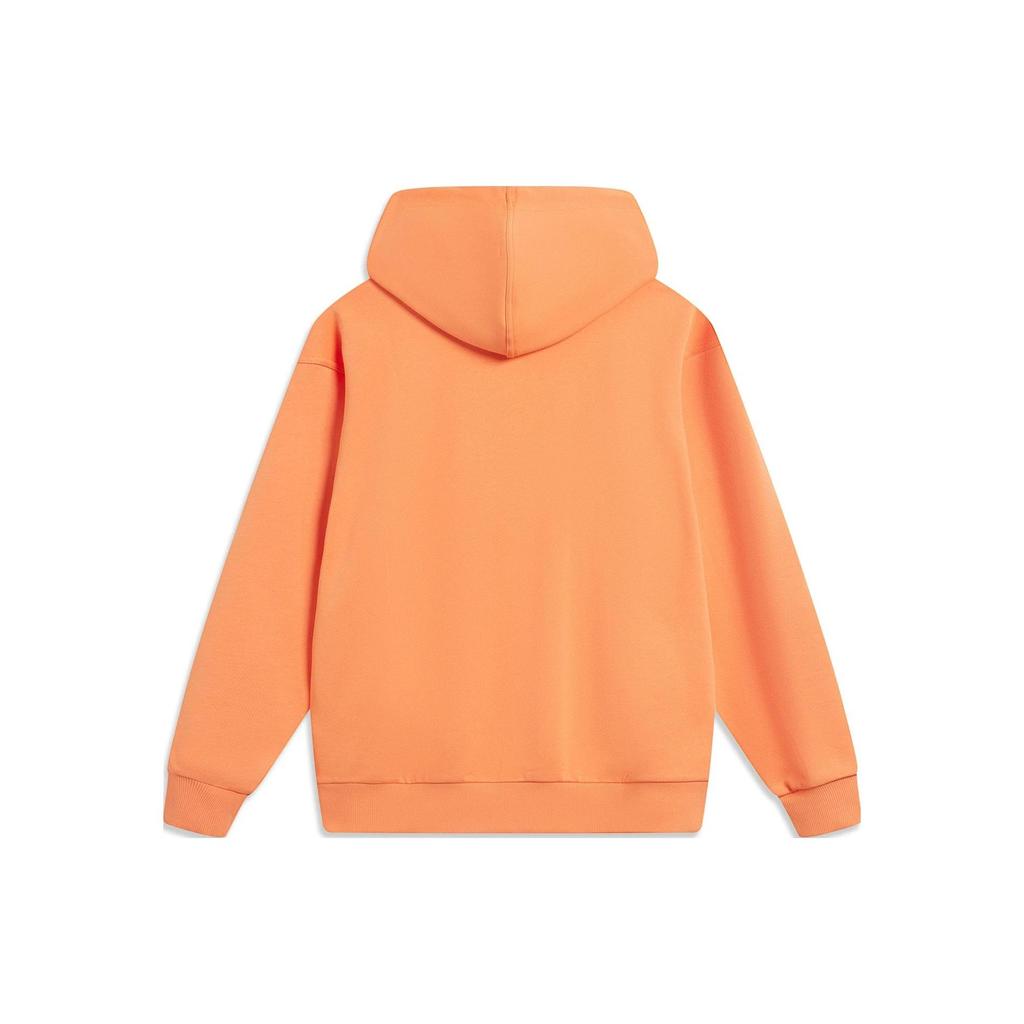 Li Ning X Og_Slick Collaboration Solid Color Hoodie Unisex Hoodies Sweet-Orange AWDT443-2
