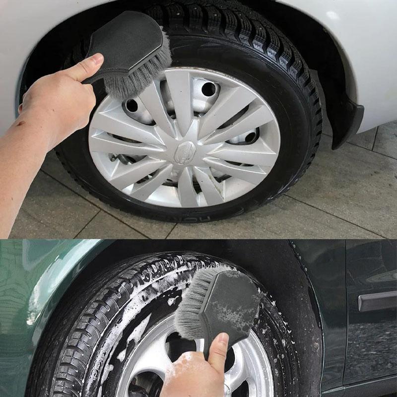 Car Tire Rim Brush Wheel Hub Cleaning Brushes Car Wheels Detailing Cleaning Accessories Auto Tire Washing Cleaner Tools